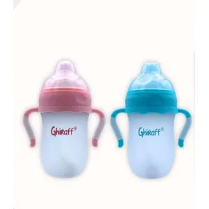 BIBERON GHIRAFF DE SILICONA B/ANCHA 270 ML/9 OZ BG I74 - Ecofarma